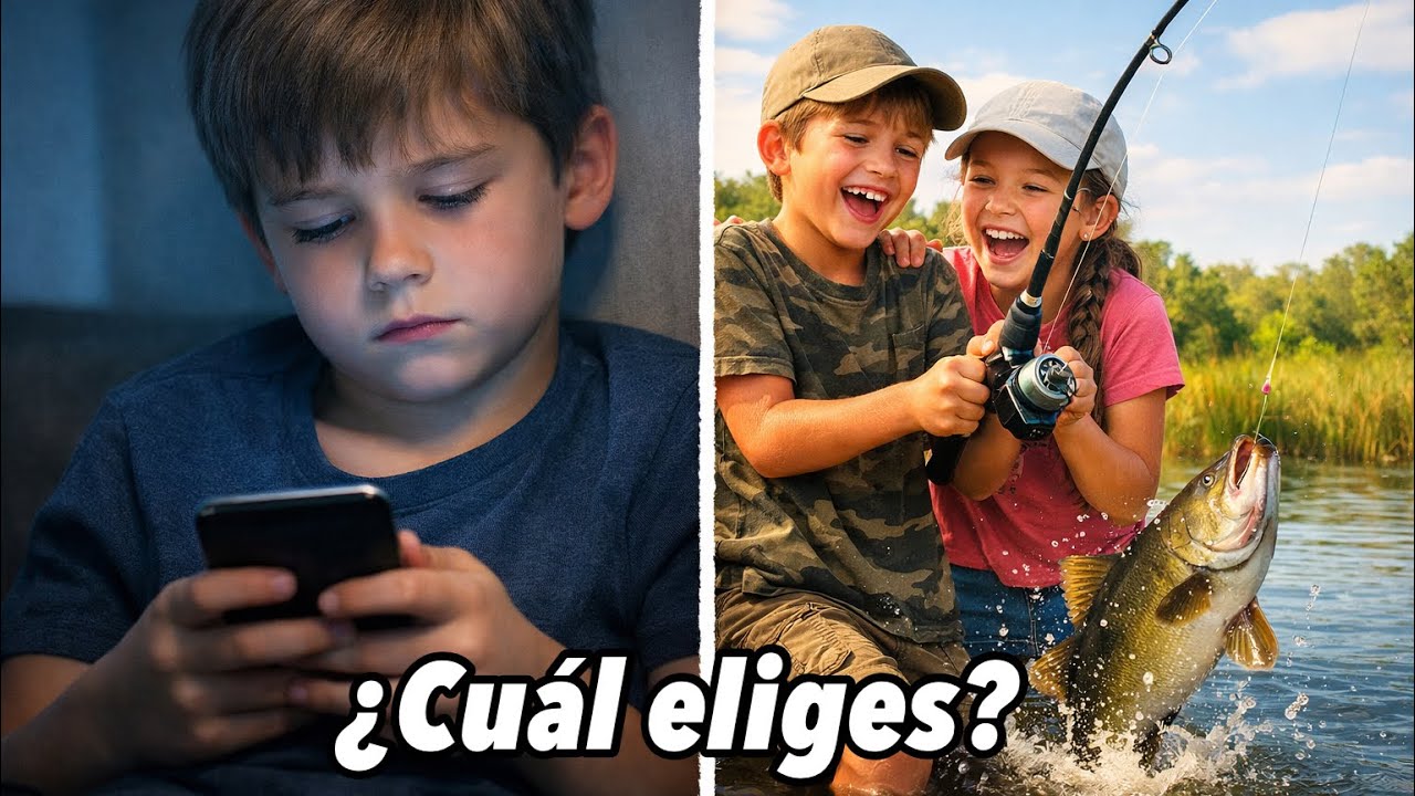Menos Pantallas, M&aacute;s Recuerdos: Un D&iacute;a de Pesca con los Ni&ntilde;os. 