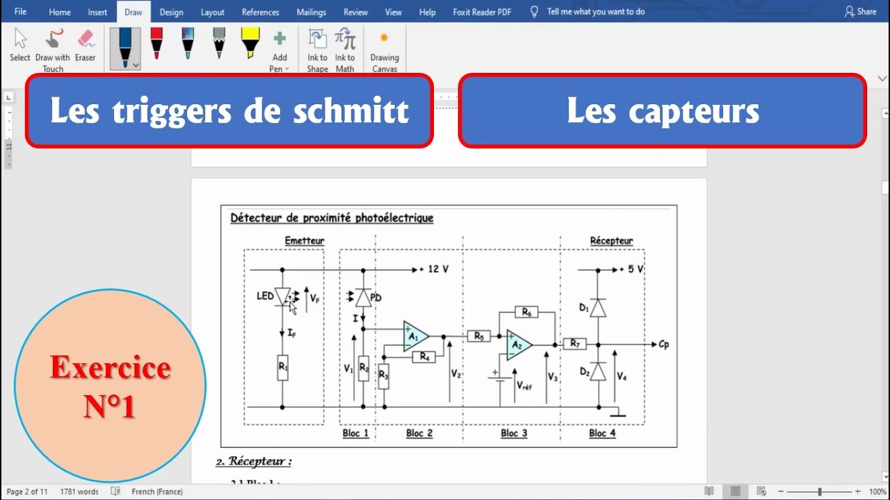 Exercice N°2_Les capteurs_Les triggers de schmitt