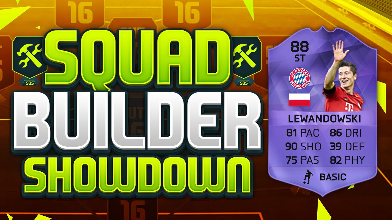 FIFA 16 SQUAD BUILDER SHOWDOWN!!! HERO LEWANDOWSKI!!! Purple Inform Lewandowski Squad Builder Duel