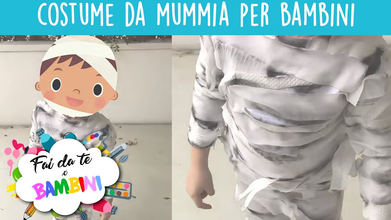 Costume da mummia per bambini ad Halloween - Fai da te