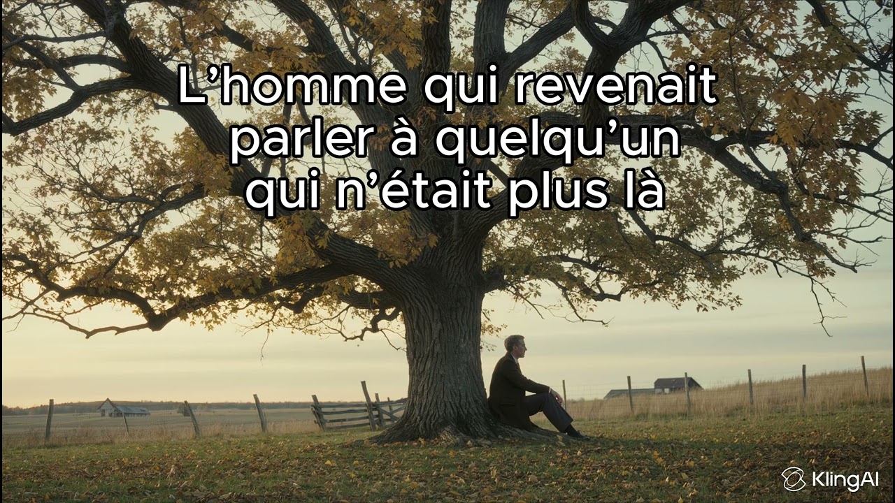 L’homme qui revenait parler à quelqu’un qui n’était plus là