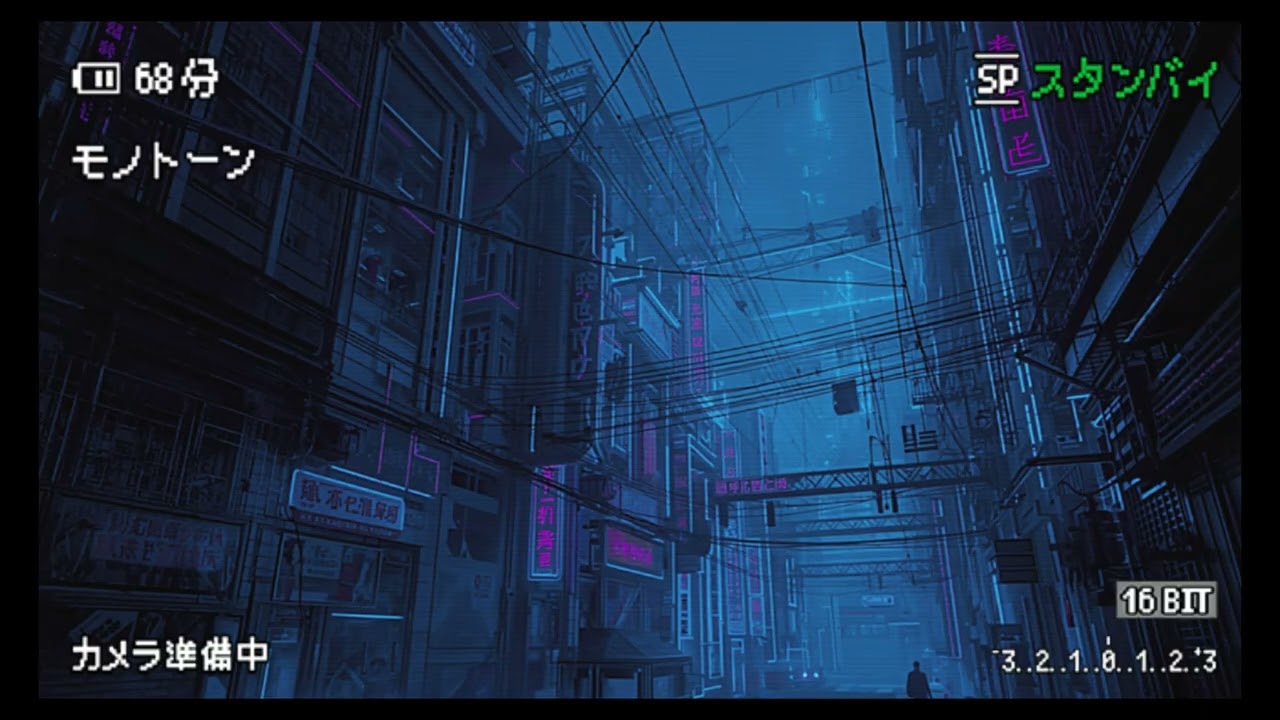 Cyberpunk Night Walk Japan TV Screensaver | Silent Neon Streets (1 Hour)