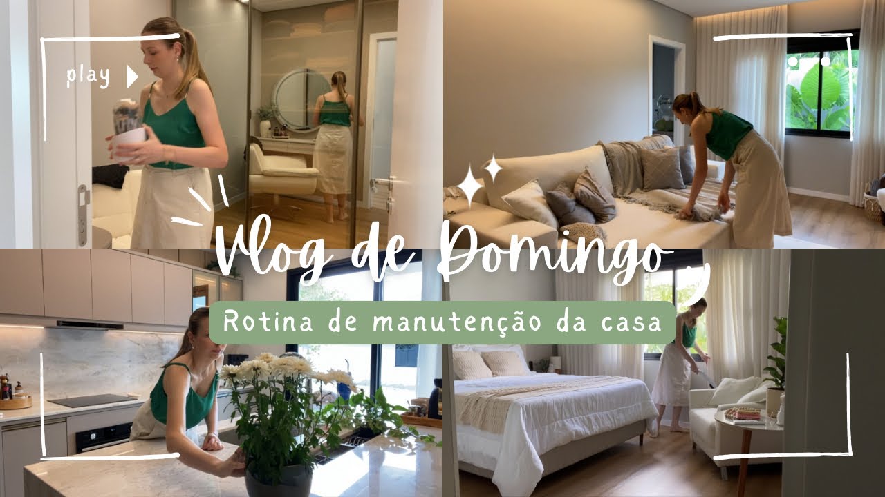 🌿 Domingo em casa | Rotina leve para manter tudo organizado