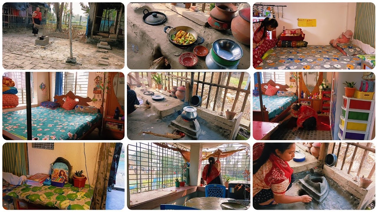 ৩ চুলায় একসঙ্গে রান্না,গ্রামের বউ হয়ে ঘরে বাইরে একই সামলায়🥲,সুন্দর সুন্দর শাড়ির কালেকশন শেয়ার।