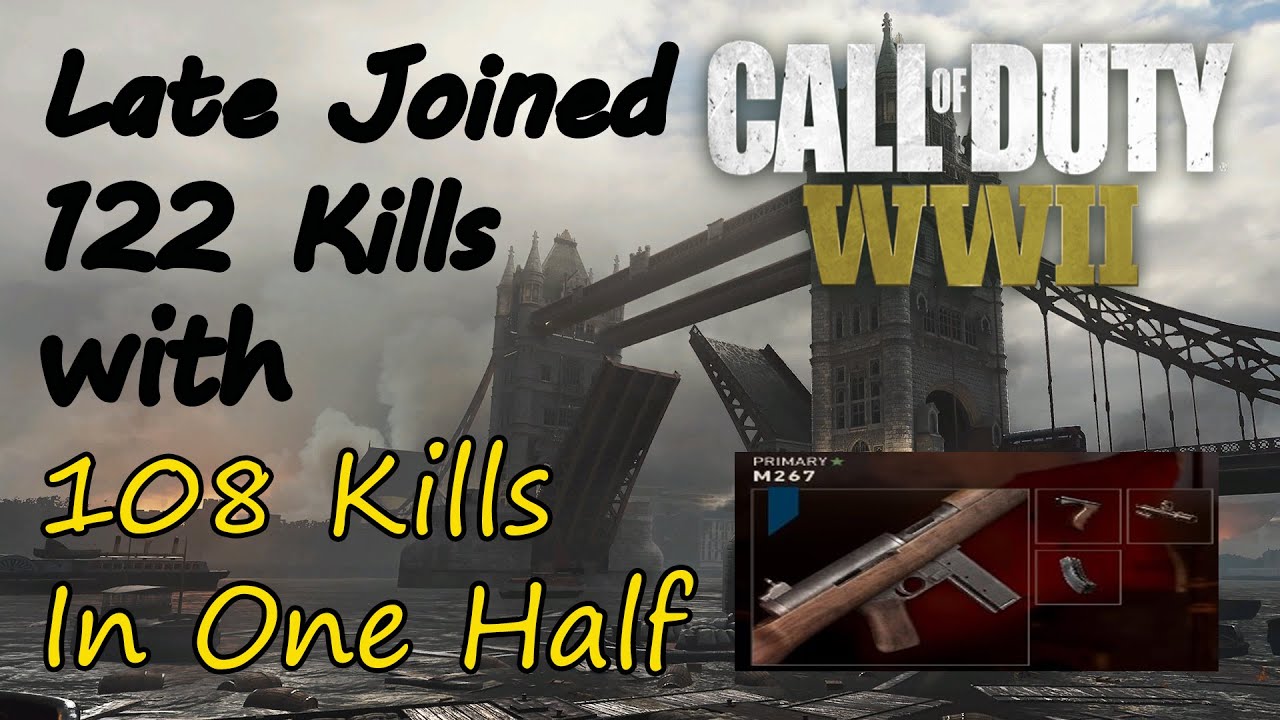 COD WW2 : Late Joined 120+ Kills Ground War with 100+ Kills In One Half Domination on London Docks
