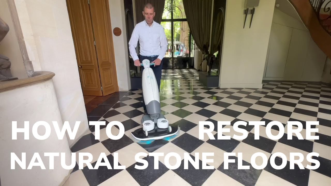 How to renovate a natural stone floor using an i-mop XXL