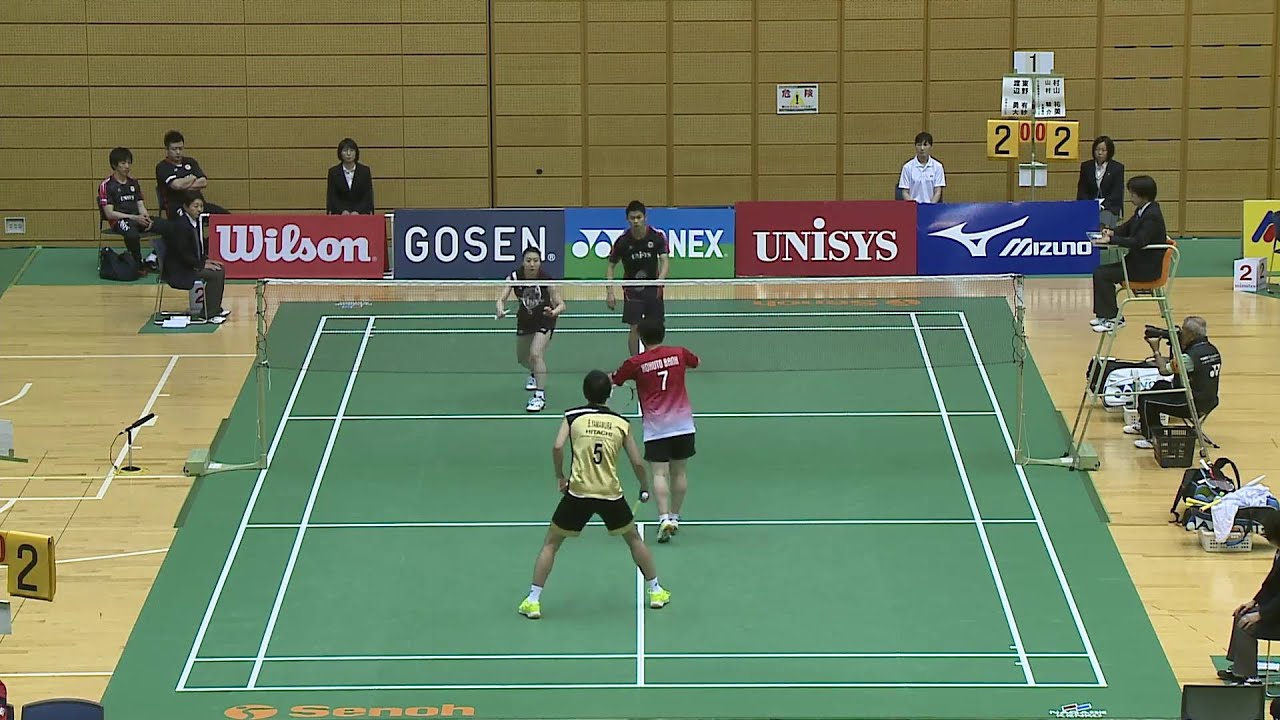 渡辺/東野（日本ユニシス） vs 山村/村山（日立情報通信/北都銀行）2016ランキングサーキット XD 1回戦