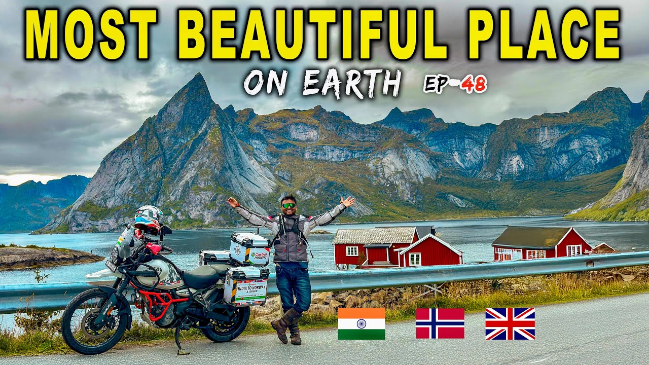 LOFOTEN ISLANDS 🏝️ 🇮🇳 INDIA TO NORWAY 🇳🇴 & LONDON 🇬🇧 on Himalayan 450 | Ep-48