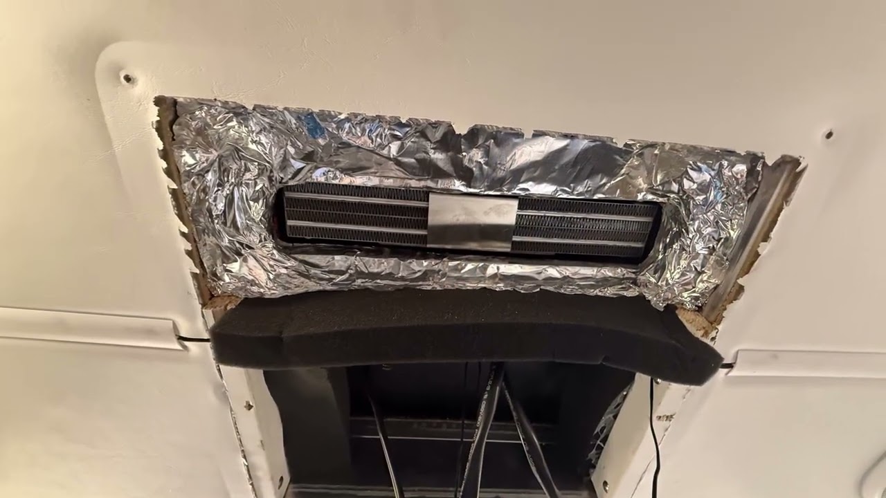 Installing 12v outequippro rooftop RV AC unit on Tiffin Wayfarer two units on 24&rsquo; RV.