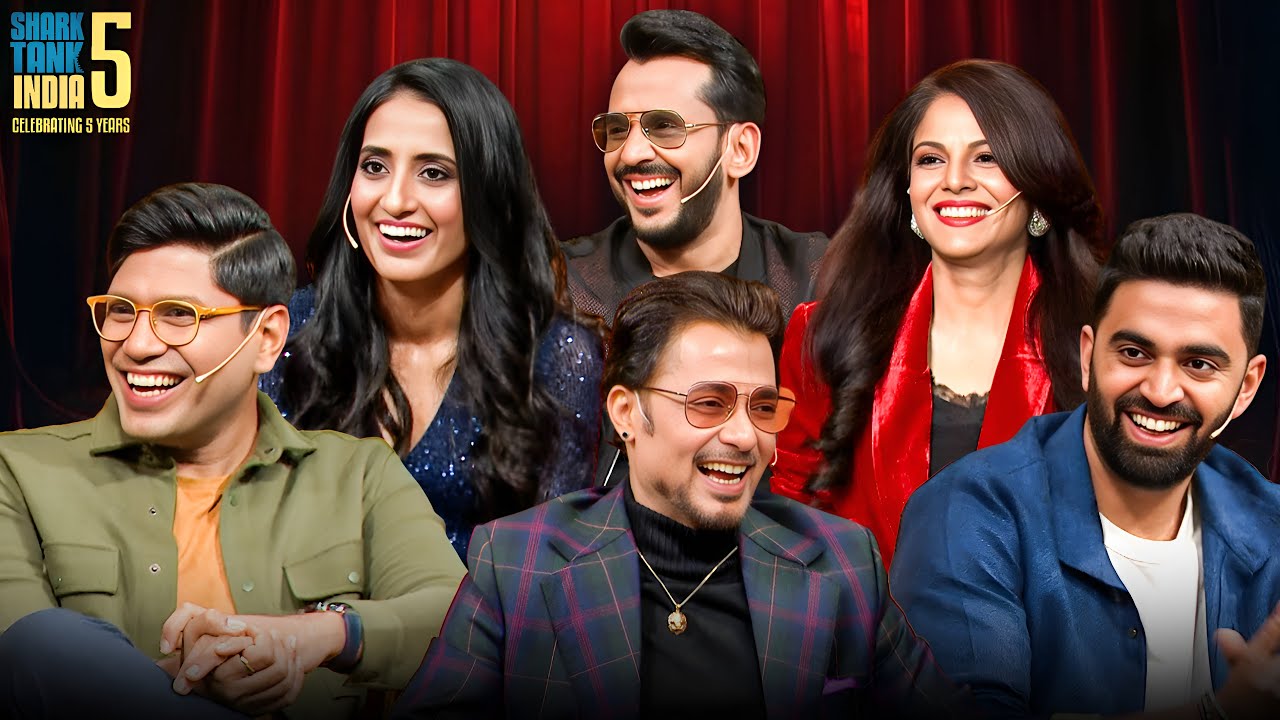 Shark Tank India Season 5 Judges Comedy Ka PITCH In Kapil Sharma Show! Aman, Anupam, Namita, Vineeta