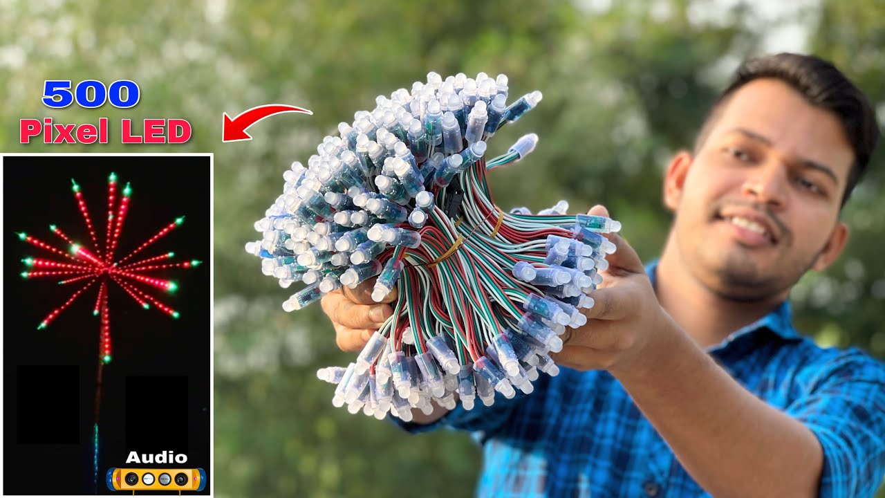 Pixel Led से बनाये Best Decoration Light For 2024 Diwali How To Make Diwali Crackers Tree
