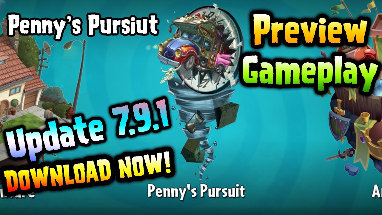 Plants vs. Zombies 2 New Update 7.9.1 Preview and Gameplay Level 1