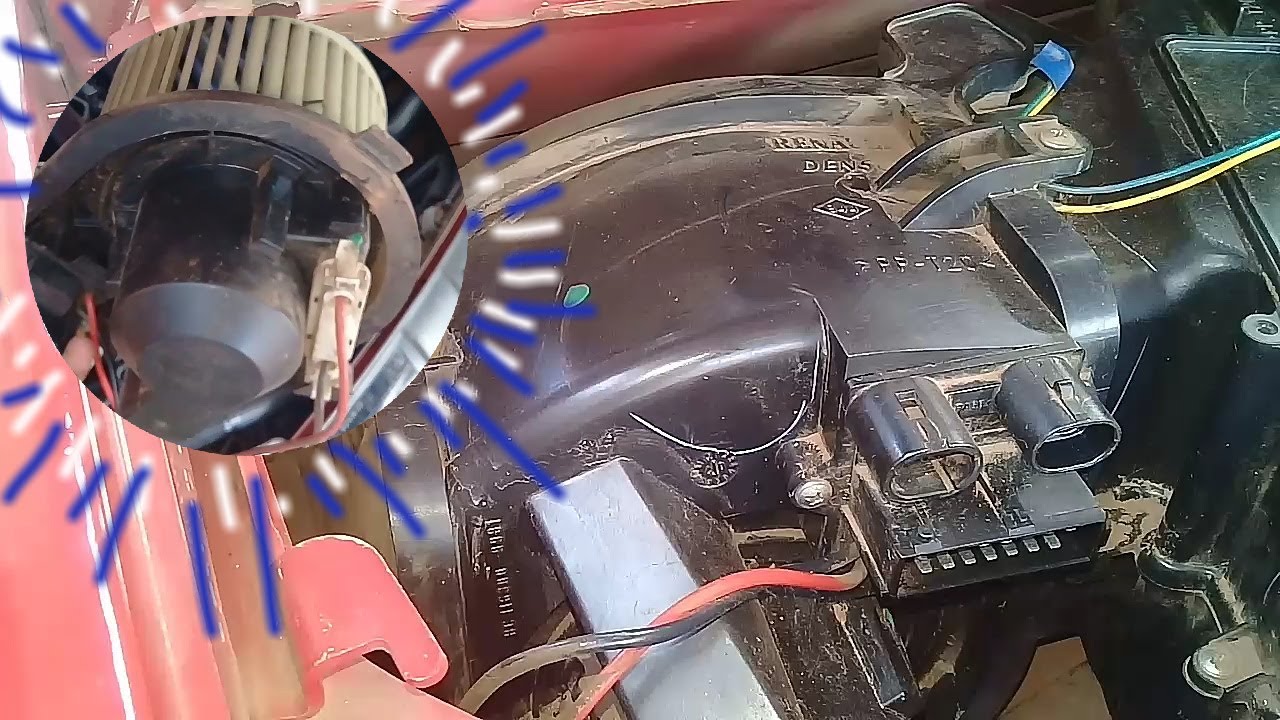 Como remover o ventilador do AR condicionado Renault Clio e limpar..