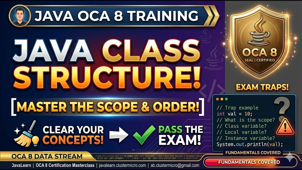Java OCA 1Z0 808 1 1 Java Class Structure
