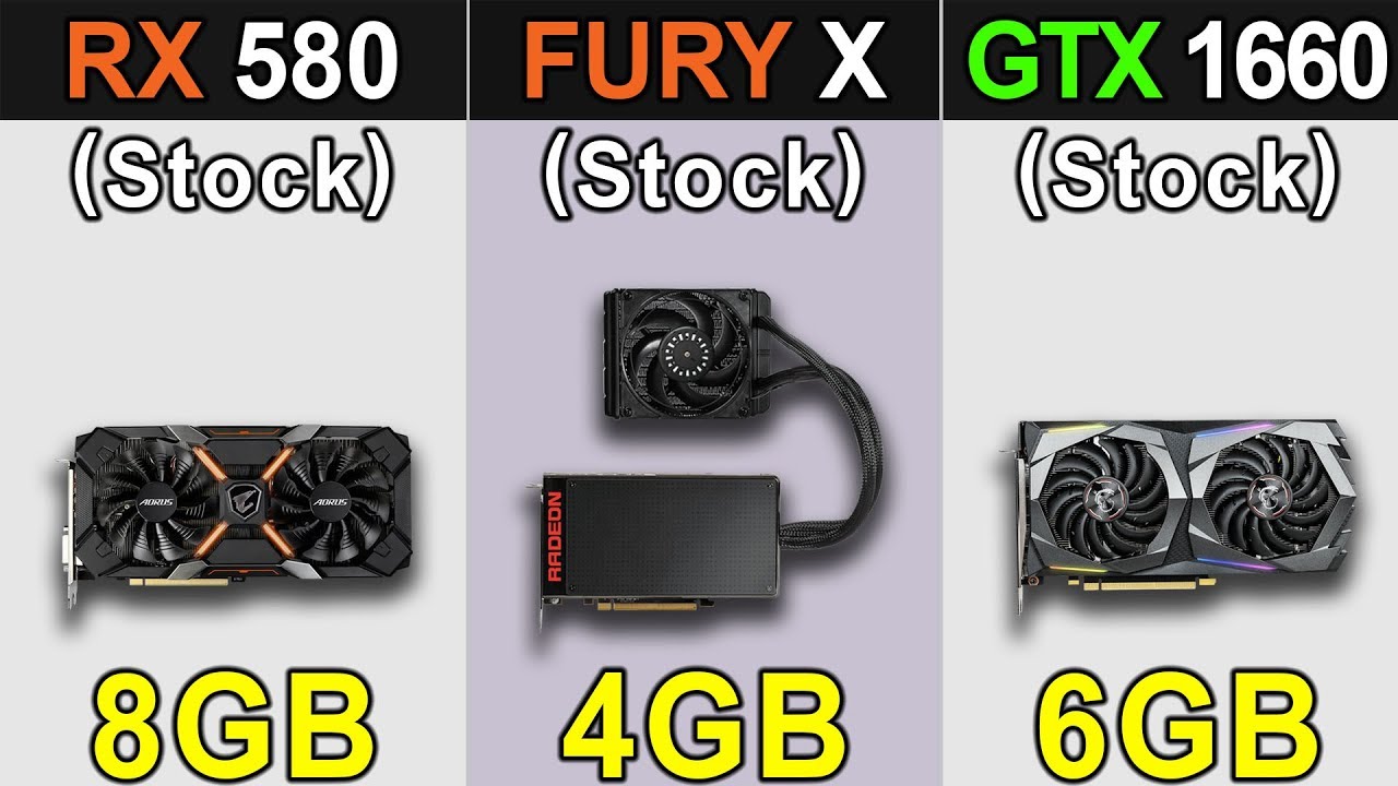 RX 580 Vs. R9 Fury X Vs. GTX 1660 | 1080p Gaming Benchmarks