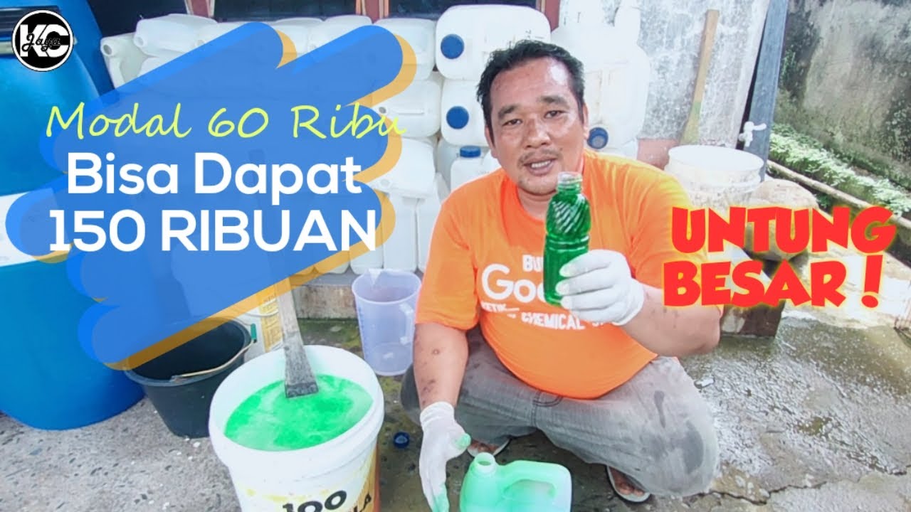 IDE USAHA SABUN CUCI PIRING Modal 60 ribu Hasil 150 Ribuan