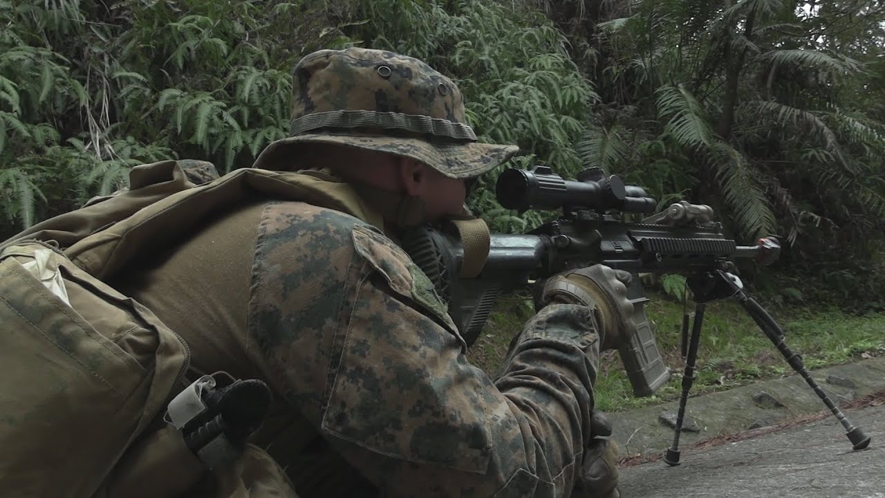 OPS REPORT: U.S. Marines Engage Targets during Patrol in Okinawa