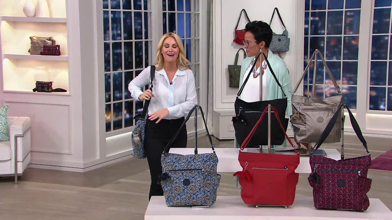Kipling Nylon Hobo Handbag with Pockets - Melvin on QVC