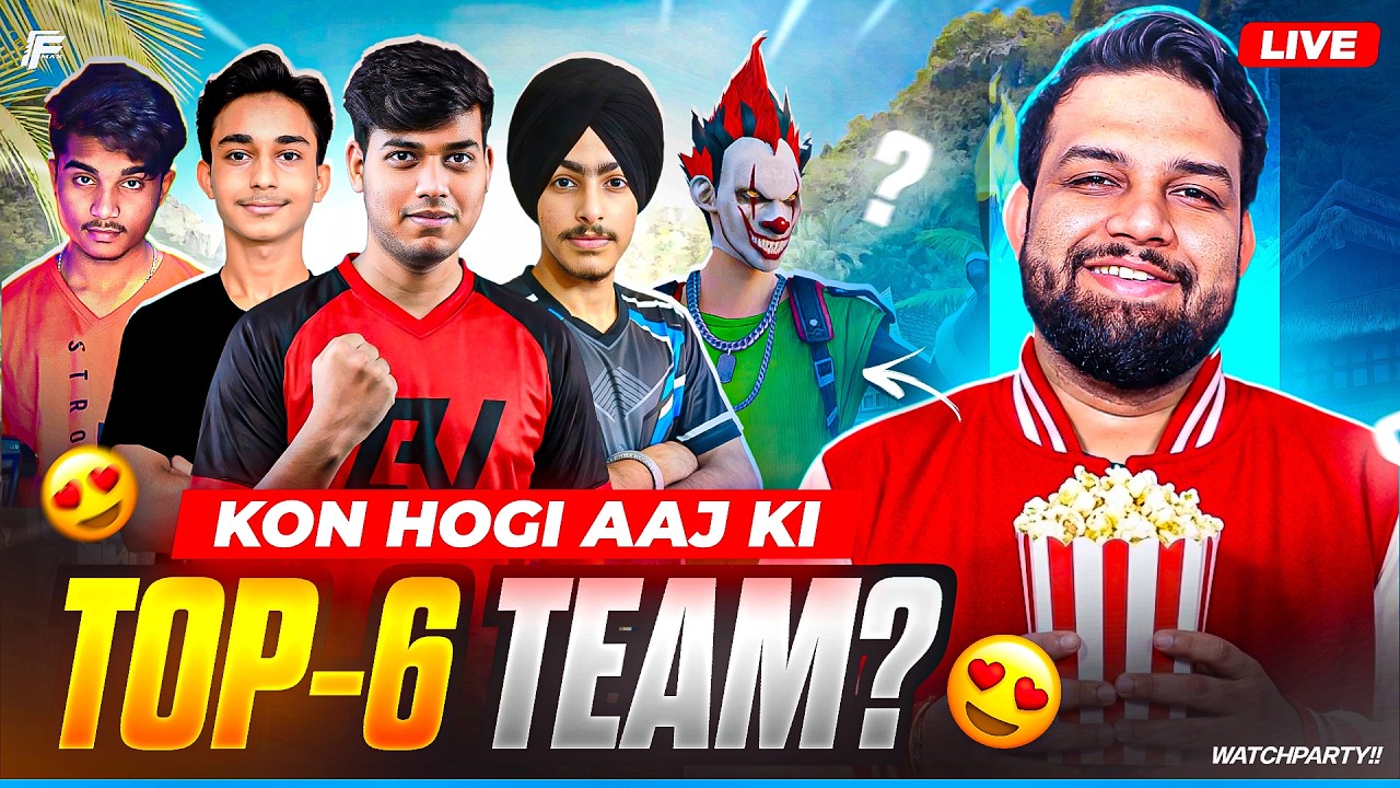 FFMIC WATCHPARTY GROUP B - KON HOGA AAJ TOP 6 ME - #ff #tournament #freefirelive