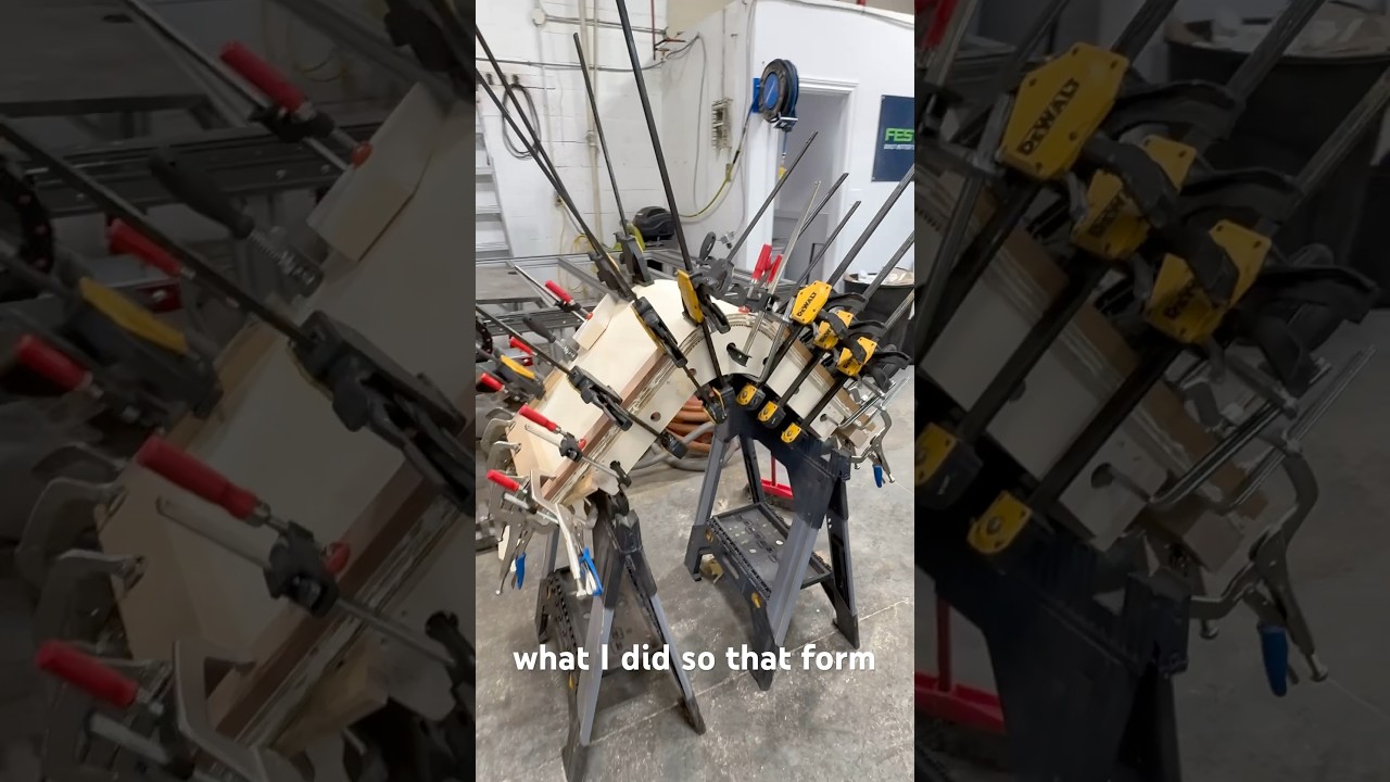 How to BEND plywood in 1 min 🔥 #woodworkingprojects