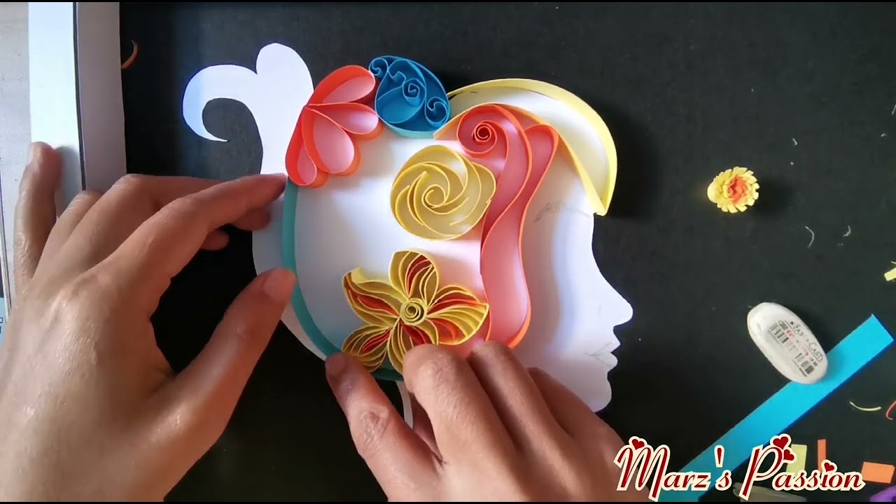 Quilling Face Side View Part 1 | Quilling Tutorial | Quilling Creations