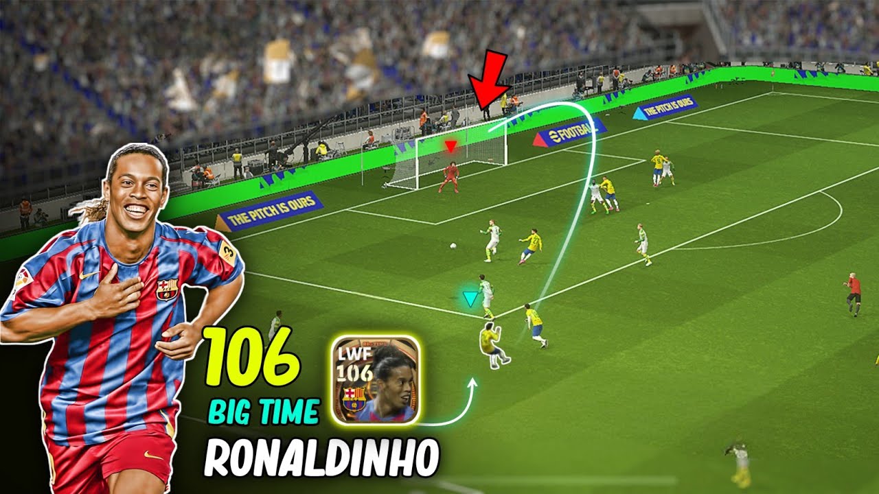 He's baaack 😍... The smiling assassin Ronaldinho big time is still the main character ☠️