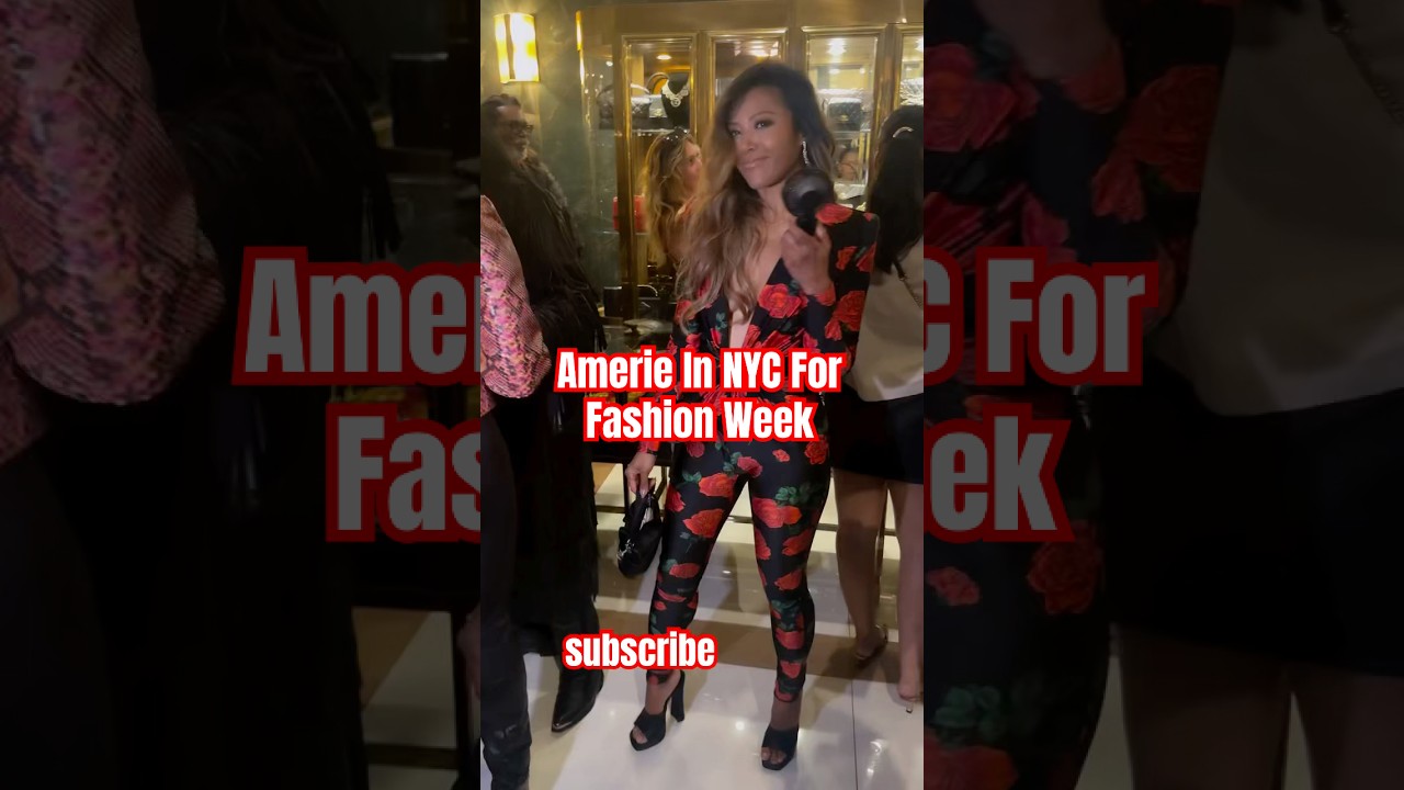 Amerie In NYC For Fashion Week #tamtonight #freshmadeit