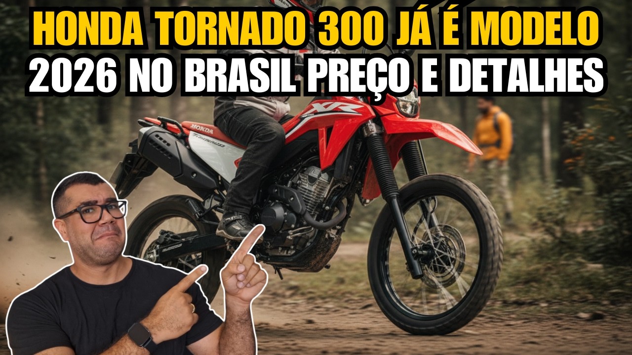 HONDA TORNADO 300 JÁ É MODELO 2026 NO BRASIL PREÇO E DETALHES