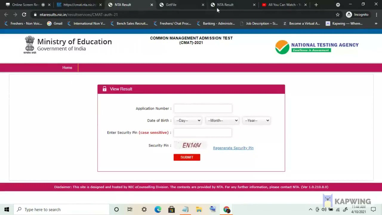 CMAT 2021 Result Announced- How To Check NTA CMAT 2021 Score Card Online cmat.nta.nic.in #CMAT2021