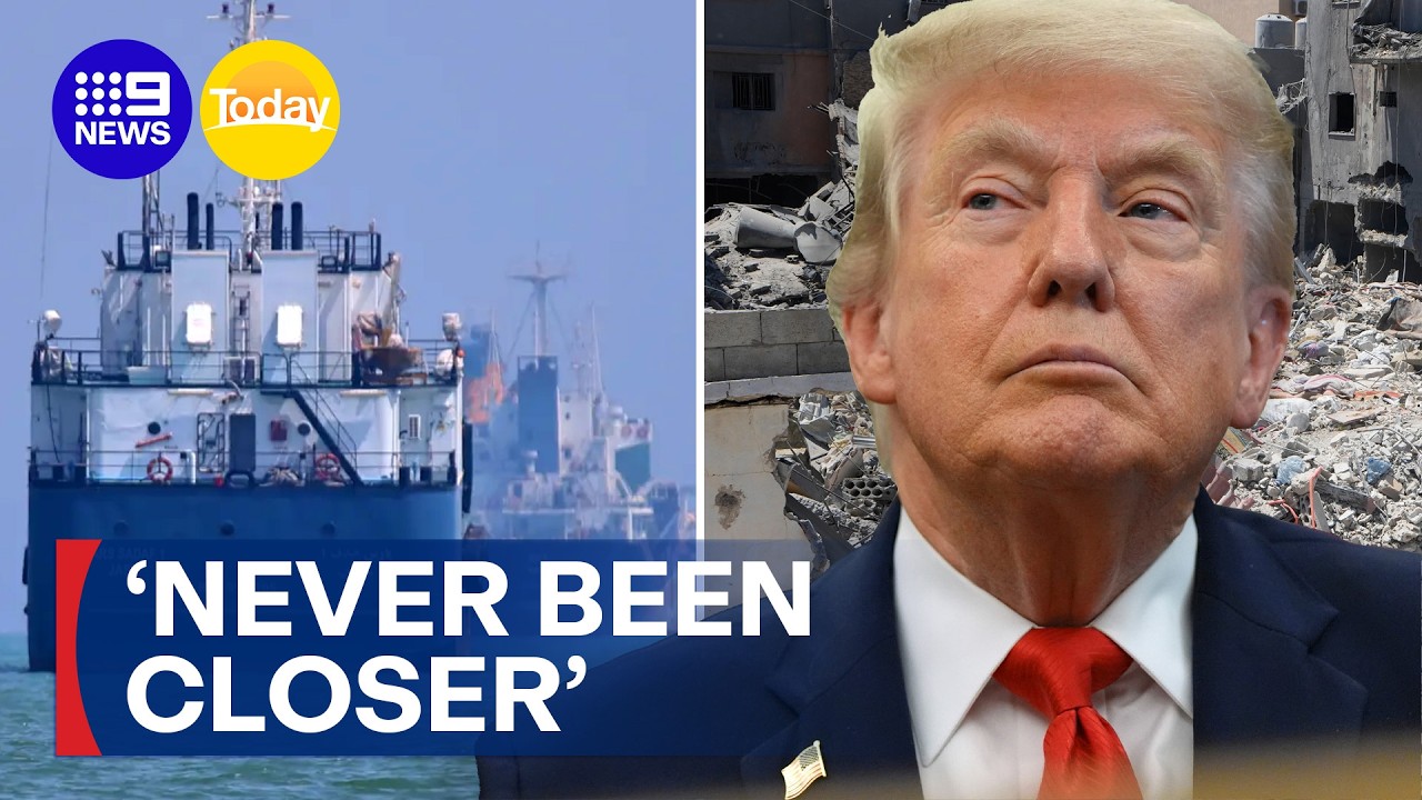 Trump declares peace deal is close | 9 News Australia