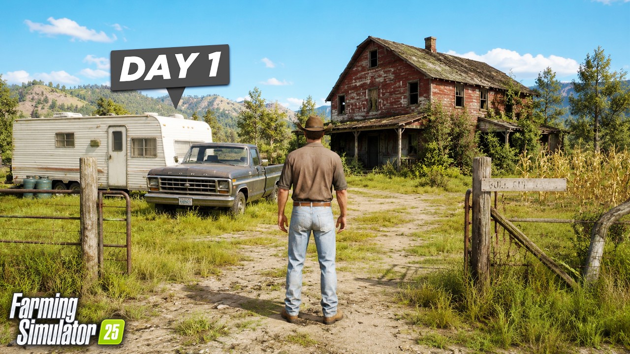 Я потратил 1 год на создание ранчо в Вайоминге! Farming Simulator 25
