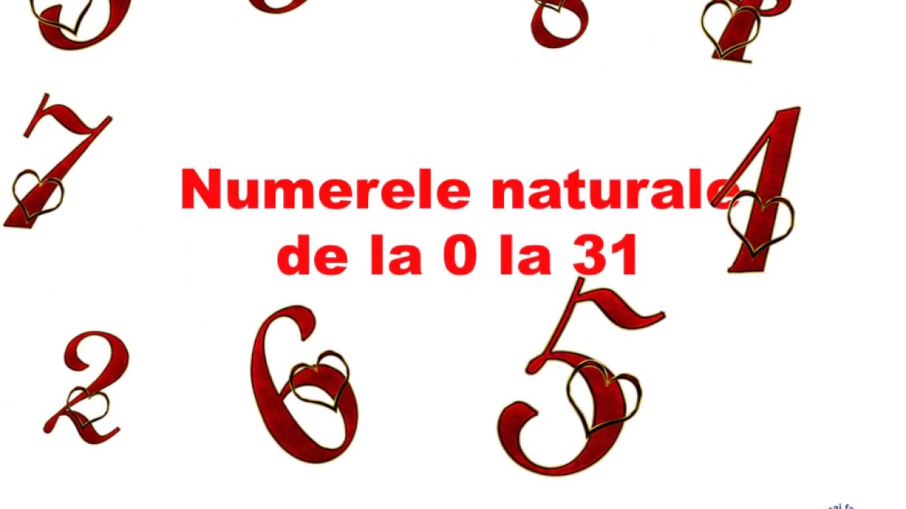 Numerele naturale de la 0 la 31- ordonare, comparare