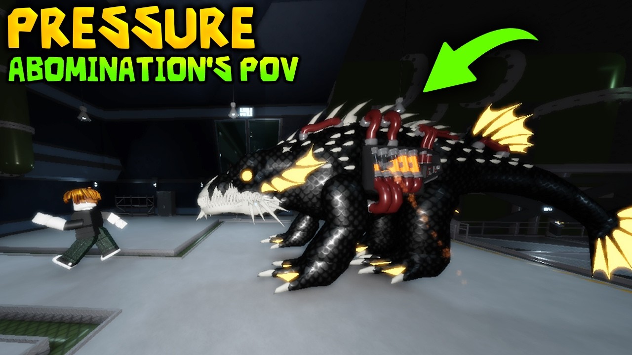 PRESSURE : Abomination's POV - All chase Cutscenes [ROBLOX]
