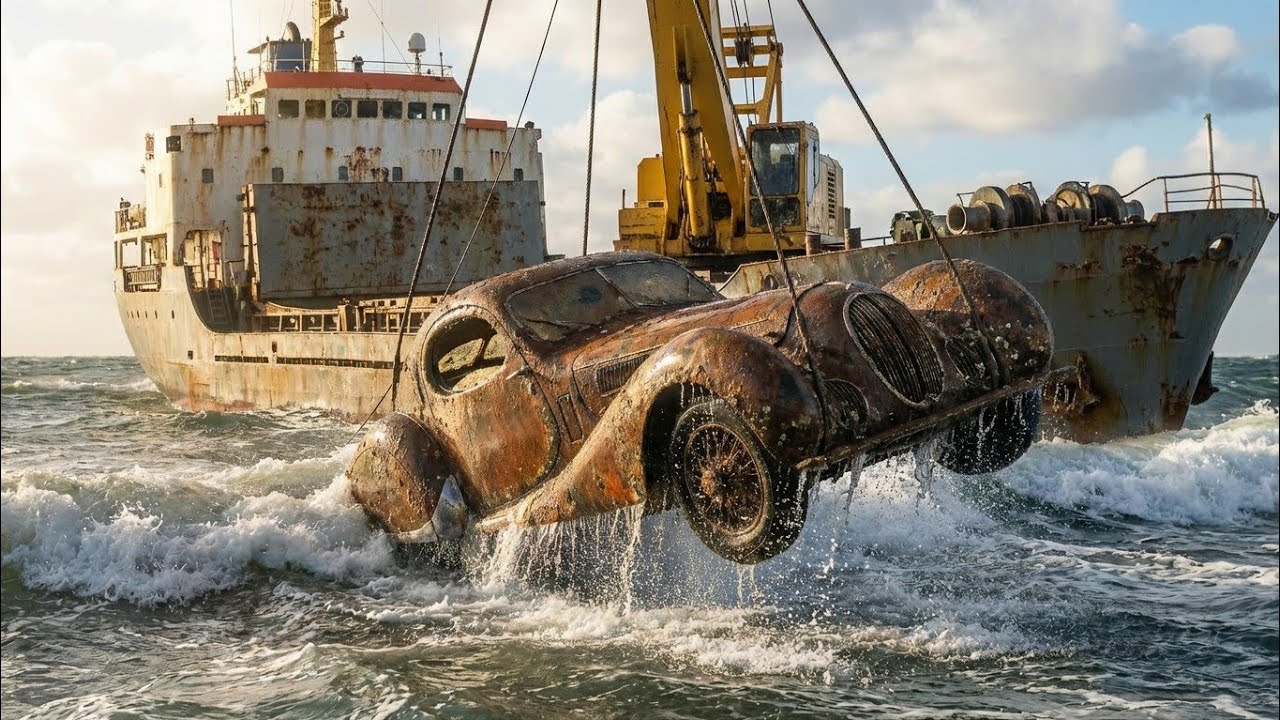 We Pulled A $10 Million Masterpiece Out Of The Sea! 😱 (Talbot-Lago T150-C)