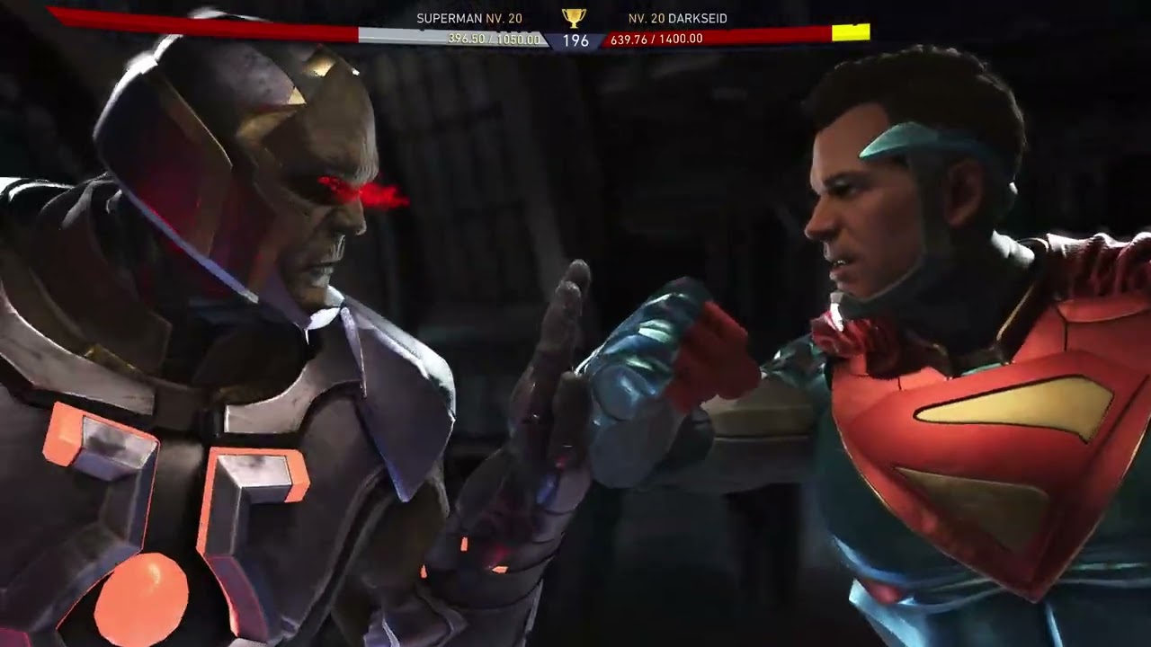 Superman vs Darkseid Injustice 2 very hard competitive mode