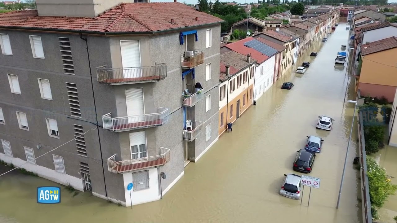 Lugo completamente allagata: le immagini dal drone