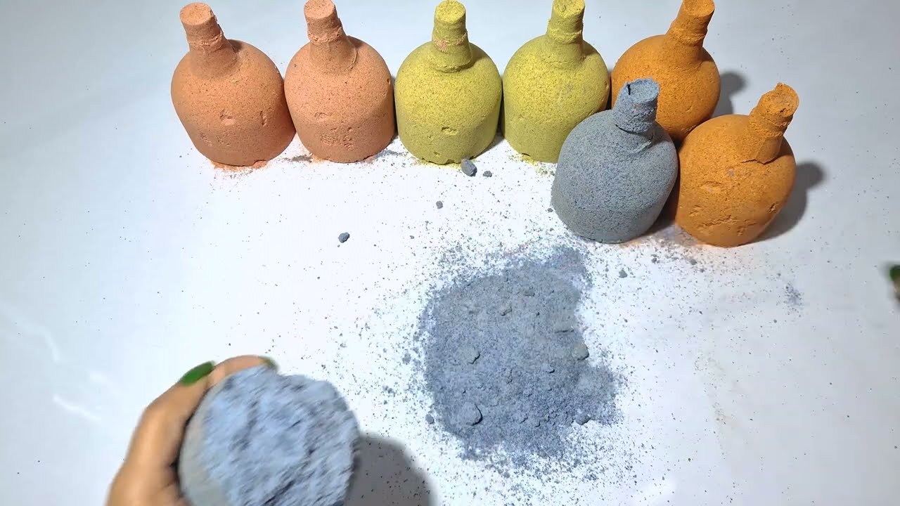 MULTICOLORED BOTTLES CRUSH @Crushasmr4k #satisfying #asmrcommunity #odlysatisfying