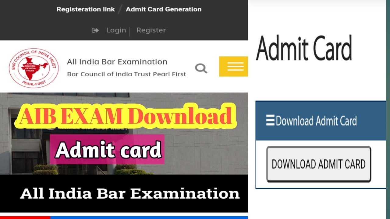 aib exam admit card download kare full detail