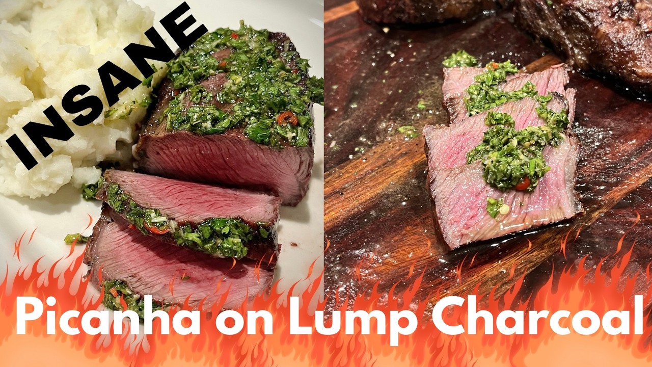 Delicious Picanha on Lump Charcoal - Big Green Egg