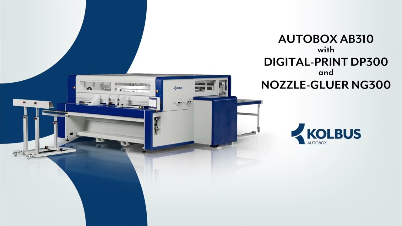 AB310 with DIGITAL-PRINT DP300 and NOZZLE-GLUER NG300
