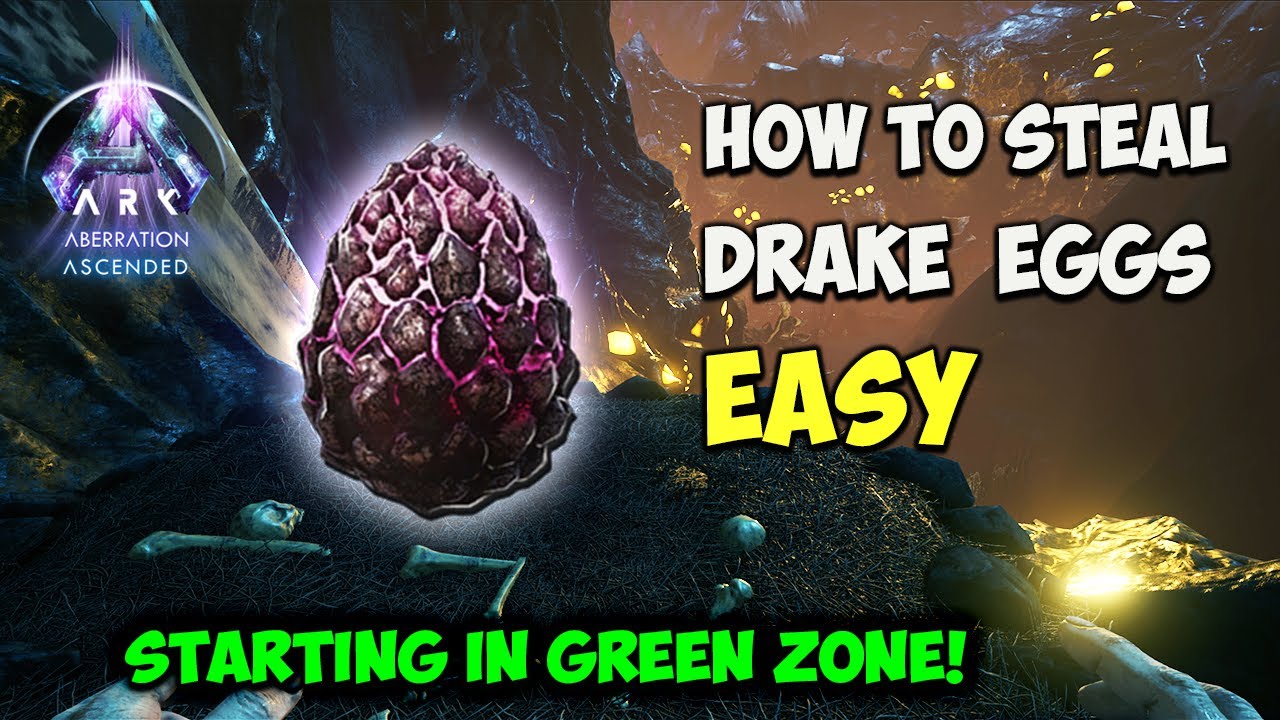 STEALING Your First Rock Drake Egg in Aberration | ARK Survival Ascended