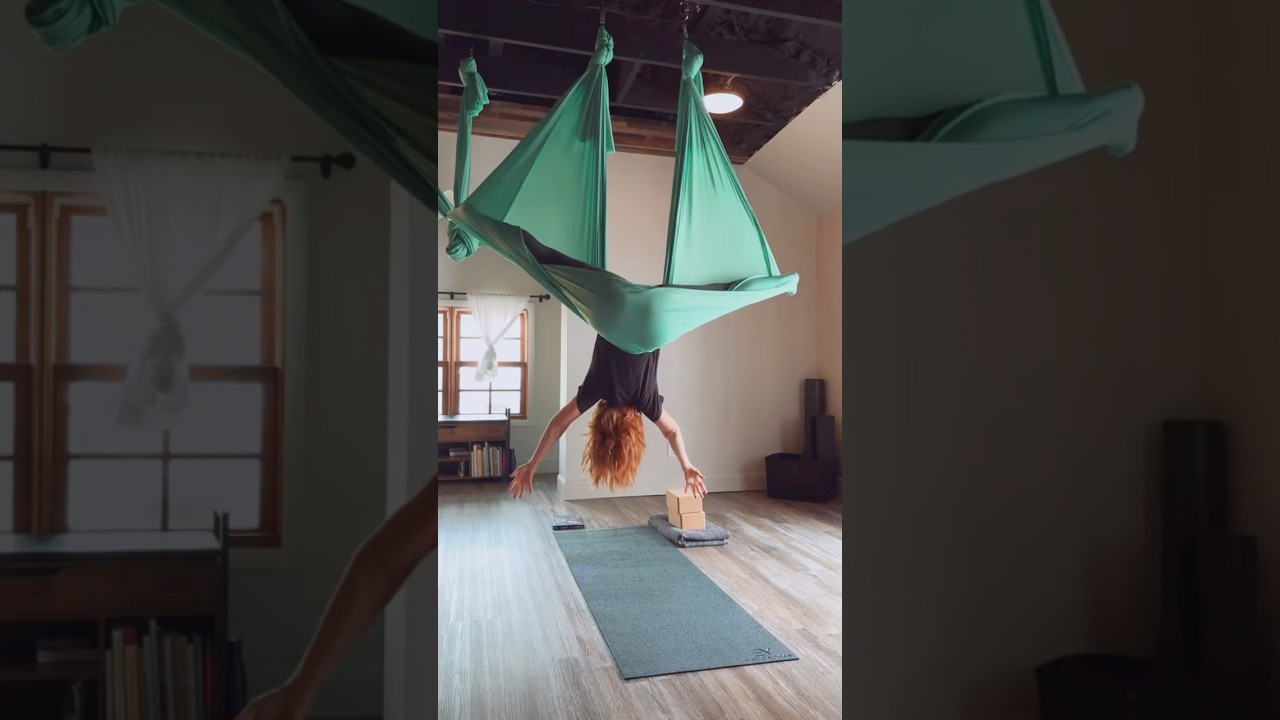Open Hammock Aerial Yoga | Flow + Tricks for Intermediate Flyers #aerialyoga