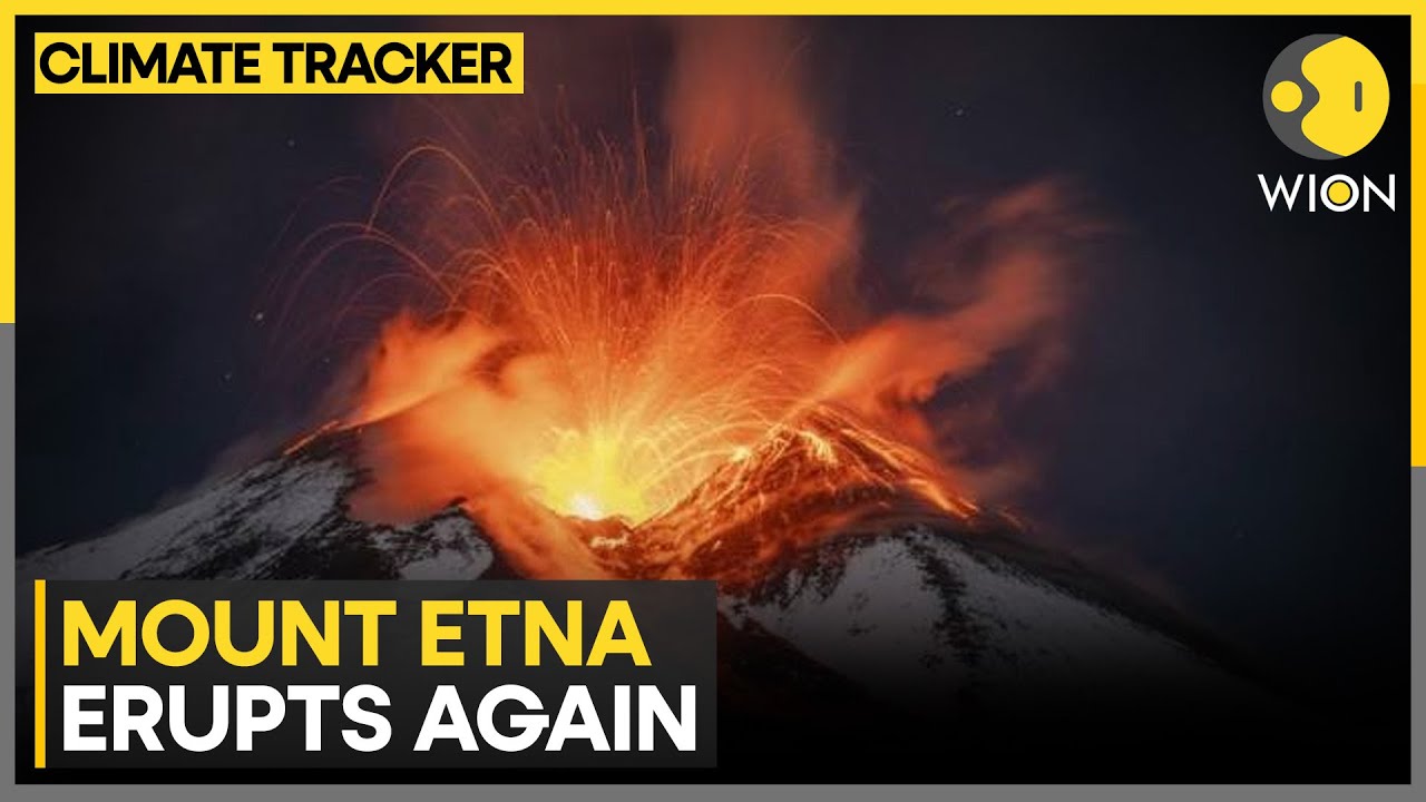 Mt Etna: Volcano Guides at Mt Etna Stage Protest at Lava Flow Gate | WION CLIMATE TRACKER