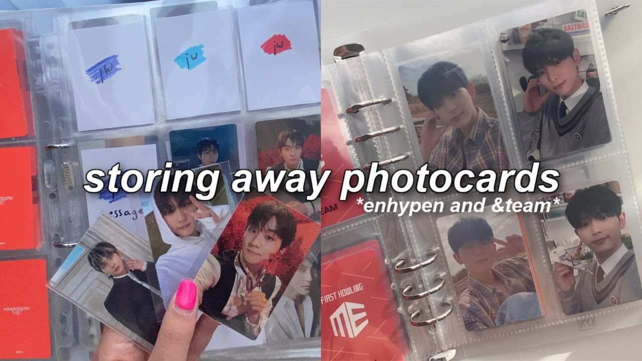storing away photocards #4 *enhypen and &team*