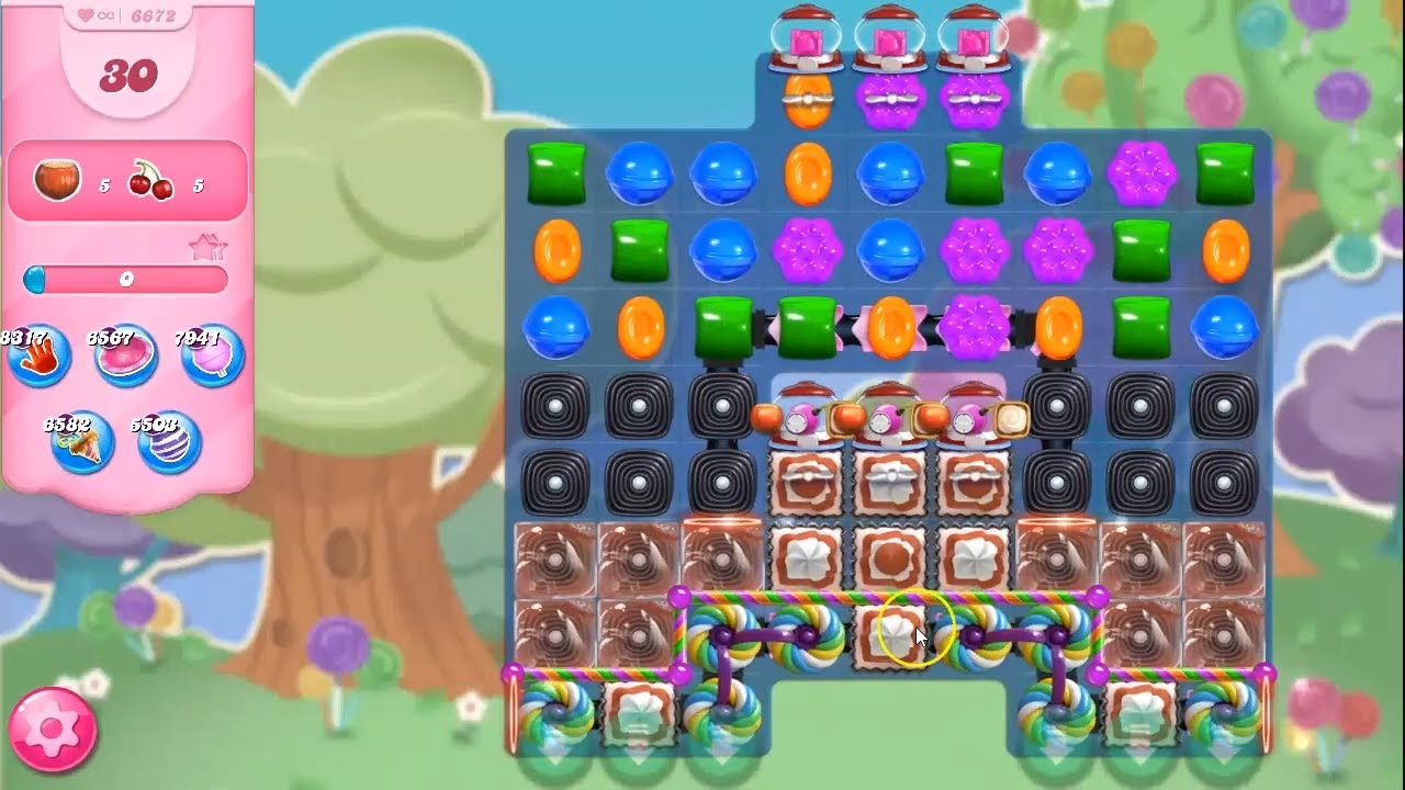 Candy Crush Saga LEVEL 6672 NO BOOSTERS