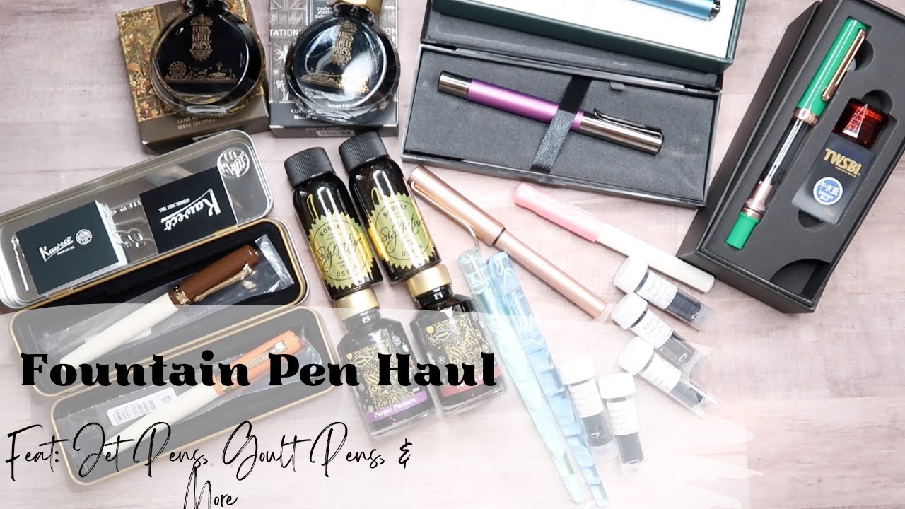 Massive Fountain Pen Haul Feat: Jet Pens, Goulet Pens, @ferriswheelpress3796 & More