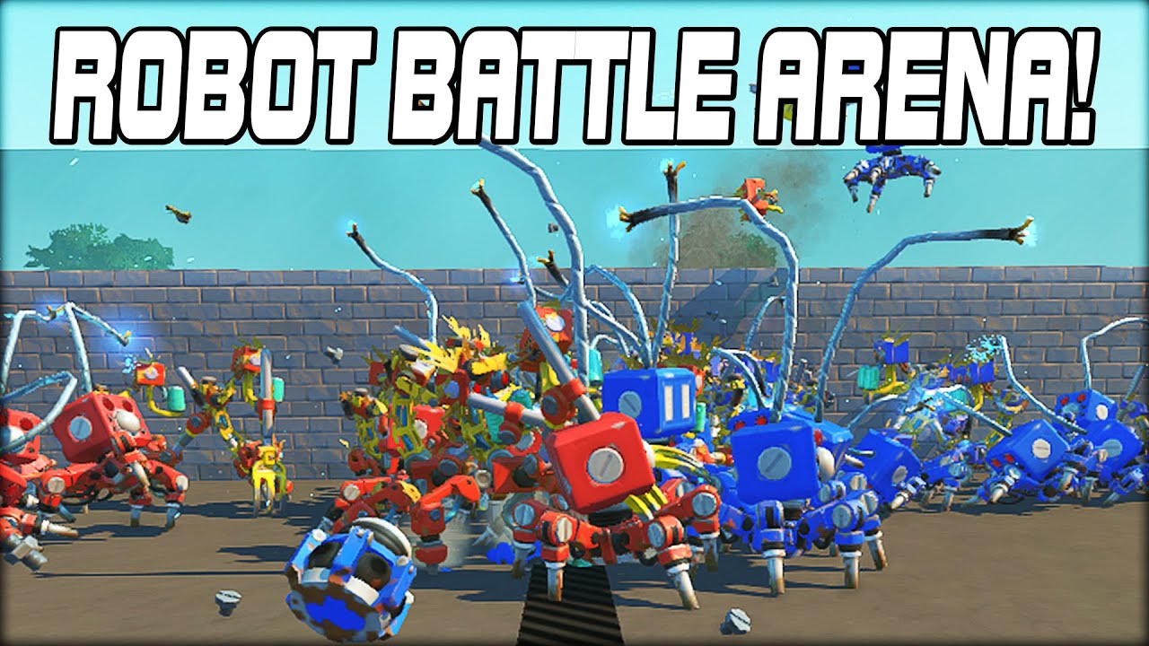 I Built a 1v1 Robot Spawning MOBA in Scrap Mechanic!