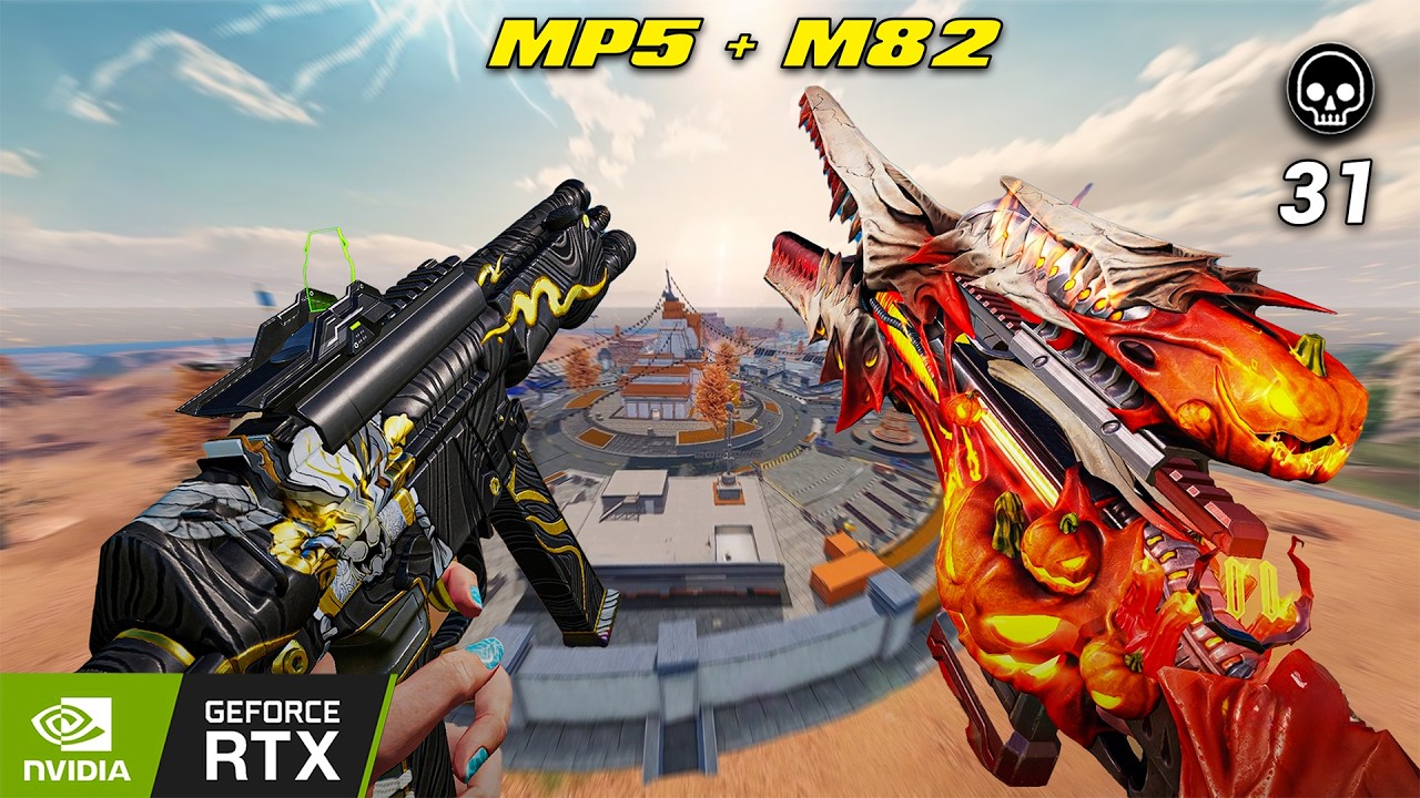 NEW MP5 SLEEK GOLD FLIP + M82 31 KILL BLOOD STRIKE RANDOM SQUAD DESERTED VALLEY MAX GRAPHIC