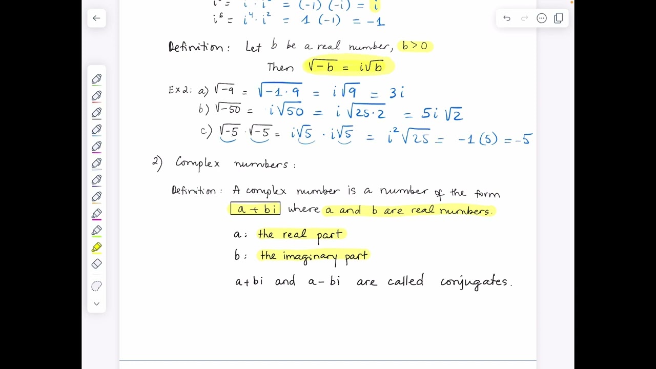 Complex Numbers