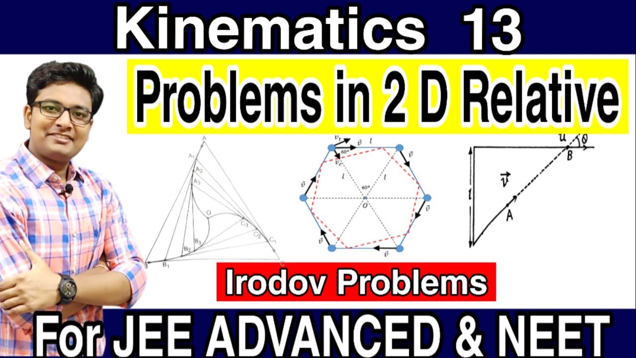 Kinematics 2D Relative Motion | Numericals | Irodov Problems | JEE Physics | NEET | 1.13